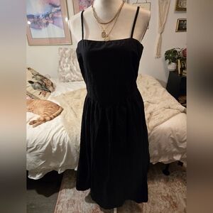 Elegant Black Spaghetti Strap Dress